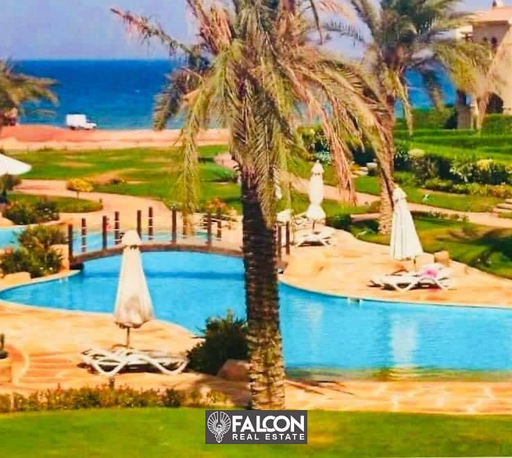 A chalet for sale in the best location and divided into 3 rooms on the sea in La Vista Gardens, Ain Sokhna, in installments 8