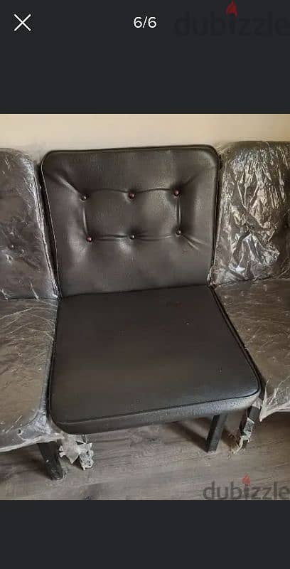 3 Leather Chair Set 3