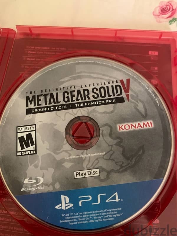 metal gear solid ground zeroes +the phantom pain 1