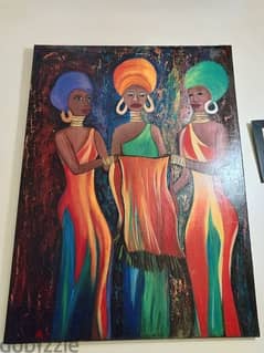 Beautiful Women Oil Painting (60x80cm)