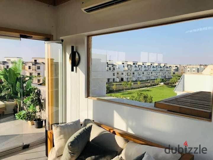 Apartment for sale, 110 sqm, with 107 sqm garden, in Mountain View iCity, Fifth Settlement, The North Park, Mountain View, iCity, New Cairo 2