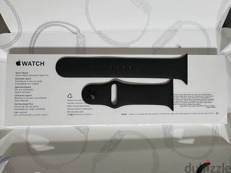 Sport Band For Apple Watch- Black - M/L 1