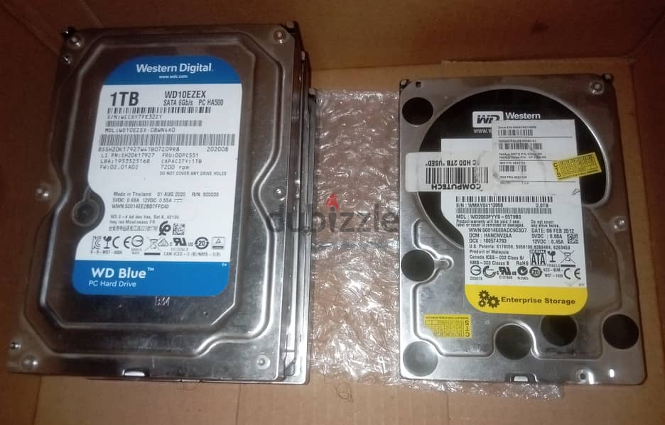 5 x HDD 1TB and 2TB 1