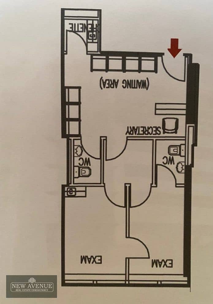 Clinic 60 m for Sale in Dar El fouad hospital         MS-AA 11 9