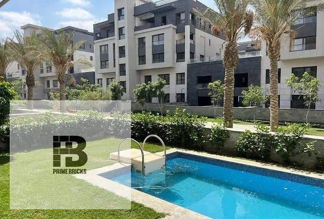 للبيع دوبلكس بجاردن3/4 تشطيب   بقسط على 10 سنوات في تريو جاردن  Trio Garden M Squared في التجمع الخامس 1