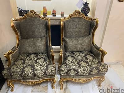 two chairs in dining room