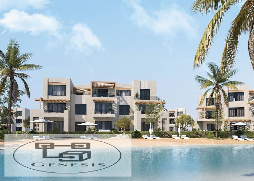 Serenity Villa with panoramic sea view , private pool for sale in makadi heights 9