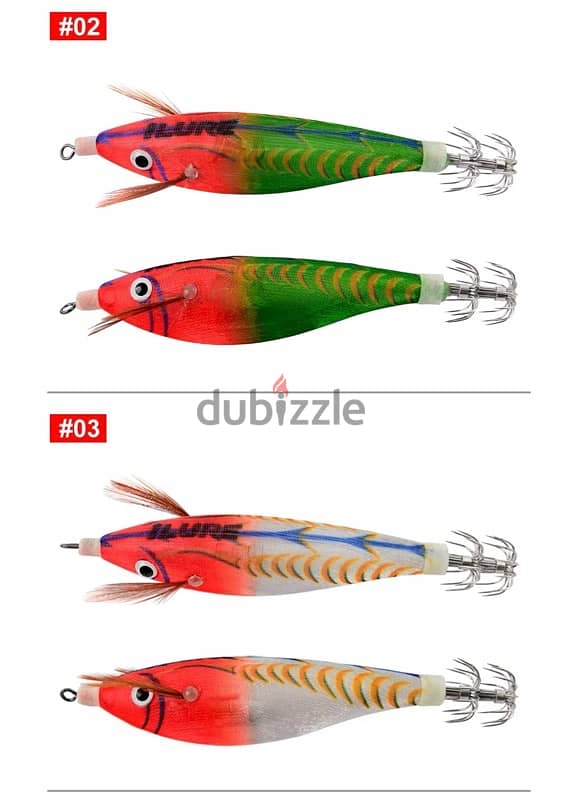 ilure squid lures 8