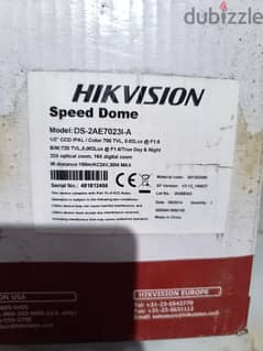 كاميرا هيكفيجن hikvision ptz . مسافة 150 متر تصوير ليلى. 1ميجا  . جديدة