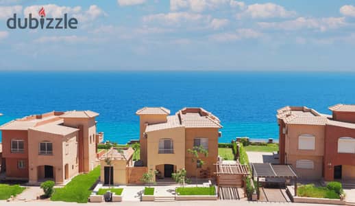 Chalet 130m with a full sea view, fully finished with a kitchen, in Telal Sokhna