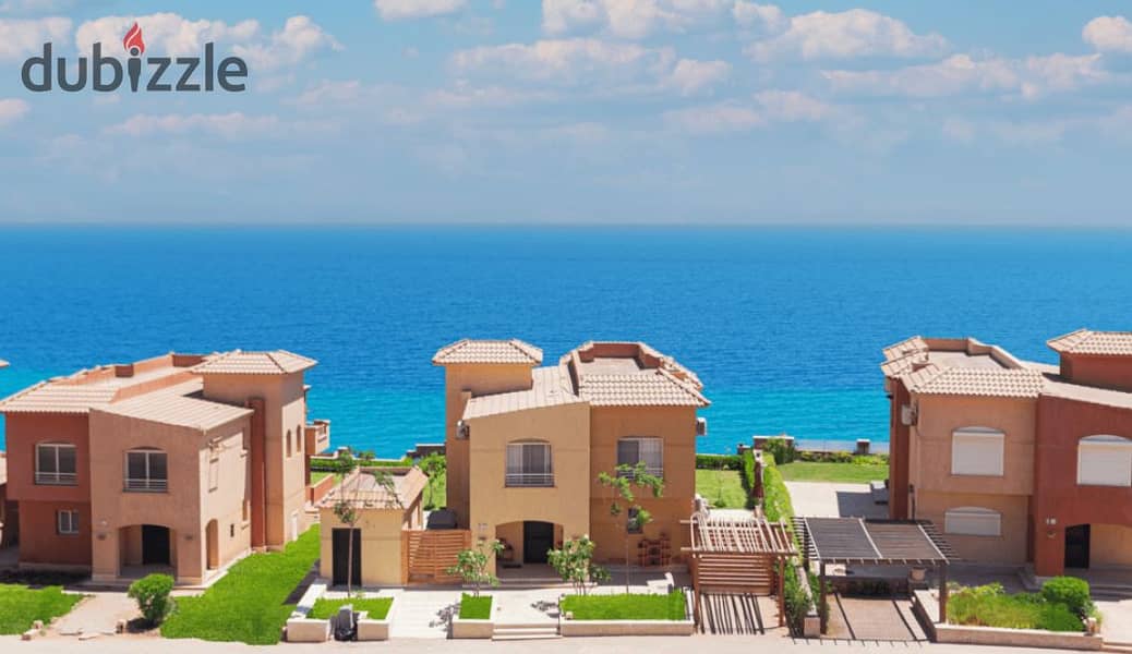 Chalet 130m with a full sea view, fully finished with a kitchen, in Telal Sokhna 0