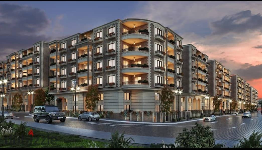 Apartment for sale fully finished    And installments over 8 years   Rock Yard Sheraton Compound   Fifth Settlement on Suez Road   Near City Centre Al 4