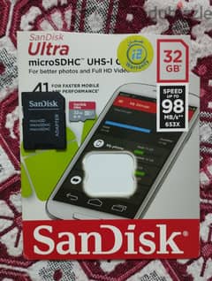 كارت ميموري ذاكرة 32 جيجا سان ديسك SanDisk 0