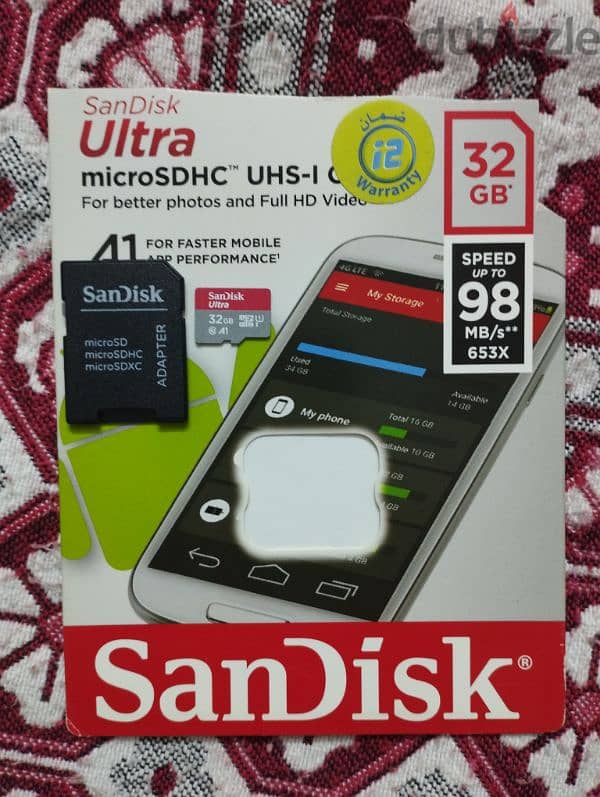 كارت ميموري ذاكرة 32 جيجا سان ديسك SanDisk 0