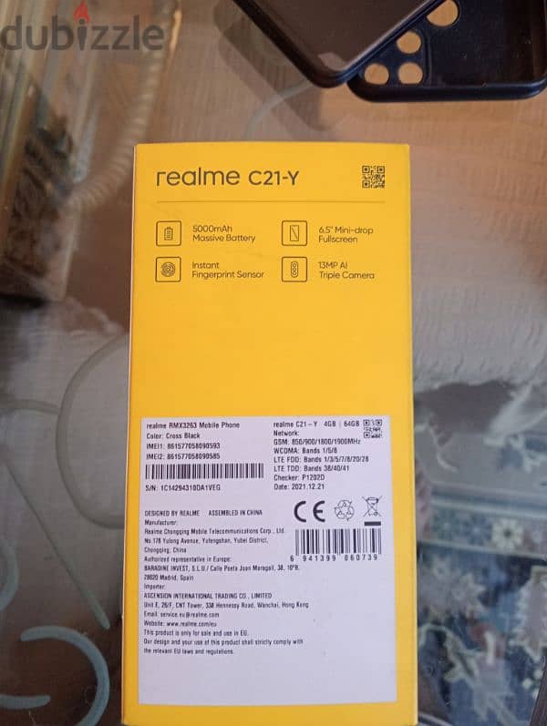 موبيل realme c21 y 3