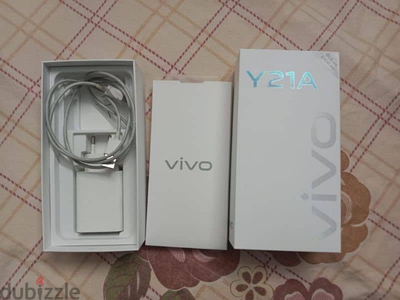 هاتف vivo Y21A نسخه 64+4 مستعمله للبيع كسر زيرو 5