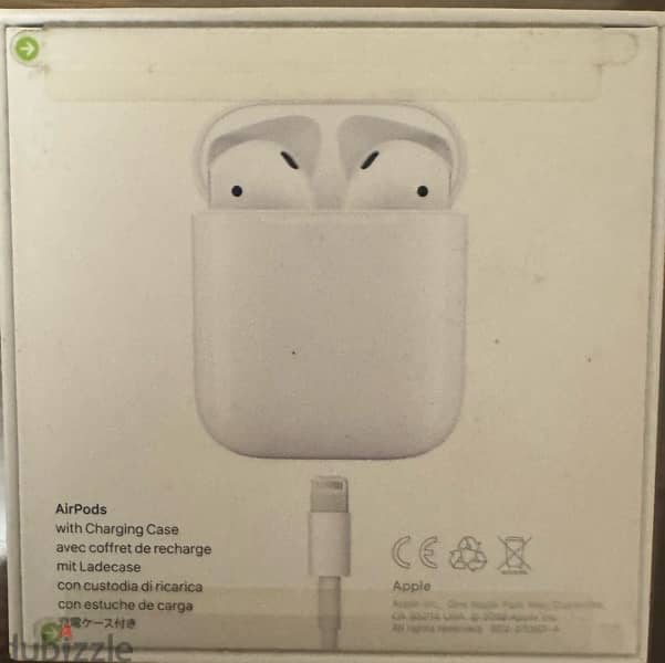 Apple Airpods 2nd generation new (sealed متبرشمة) 1