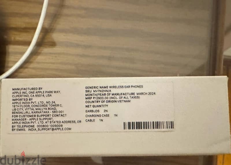 Apple Airpods 2nd generation new (sealed متبرشمة) 2