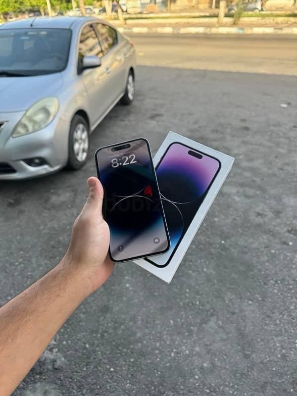 iphone 14 pro max 256g كسر زيرو معاه كل حاجته 1