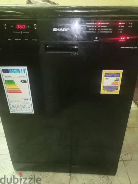 غساله اطباق شارب ١٥ فرد ديجيتال sharp dishwasher 15 person 60 like new 1