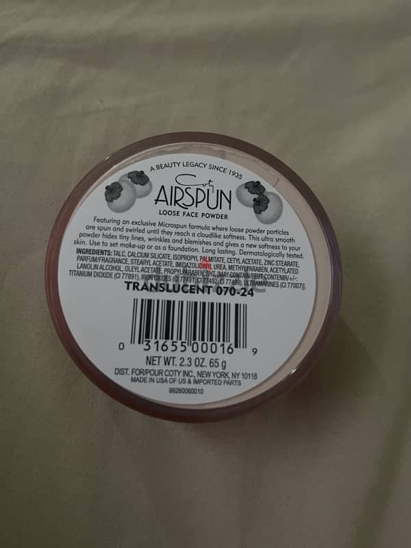 AIRSPUN LOOSE POWDER 1