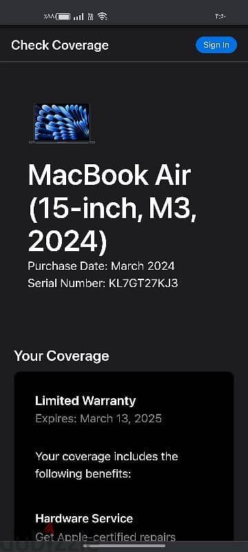 MacBook Air M3 15 inch Open Box 10