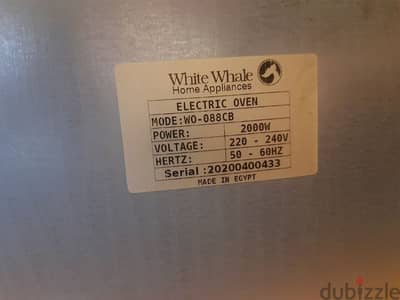 48 liter electric Oven white whale