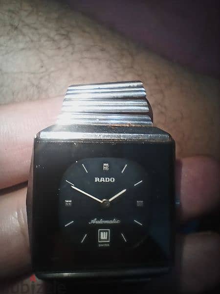 rado vintage watch automatic diamond ساعه رادو اصلي 6