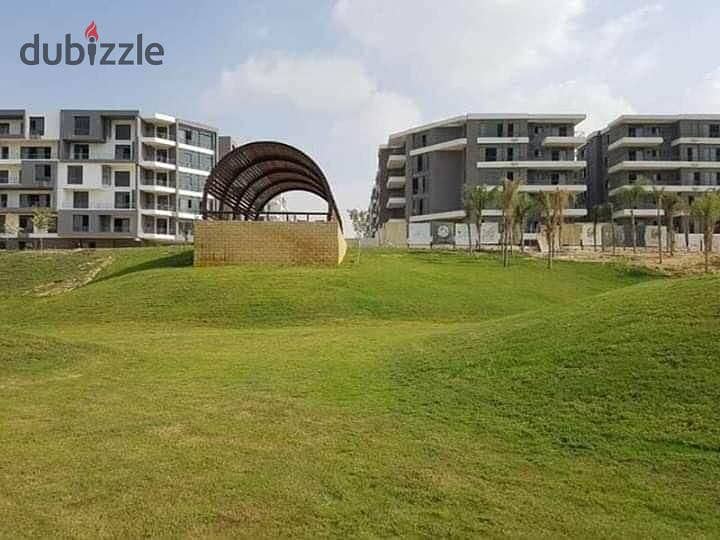 Two-room apartment in a garden on Suez Road in Taj City, in installments without increases 6