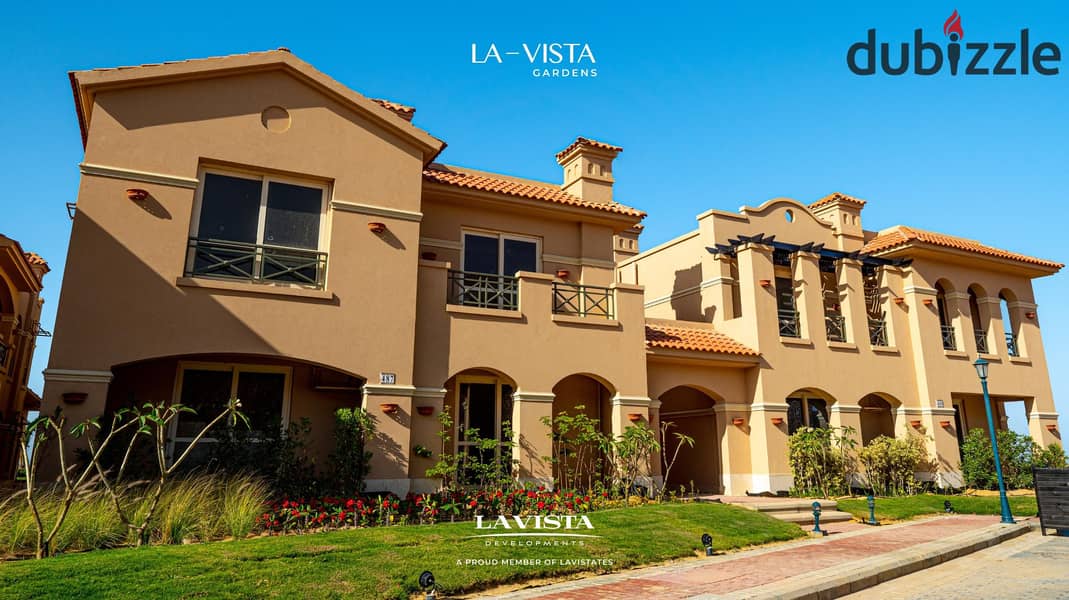 Chalet for sale, fully finished, in La Vista Gardens, Ain Sokhna, near Azha and Zaafarana. The project is located on the sea - La Vista Gardens 8