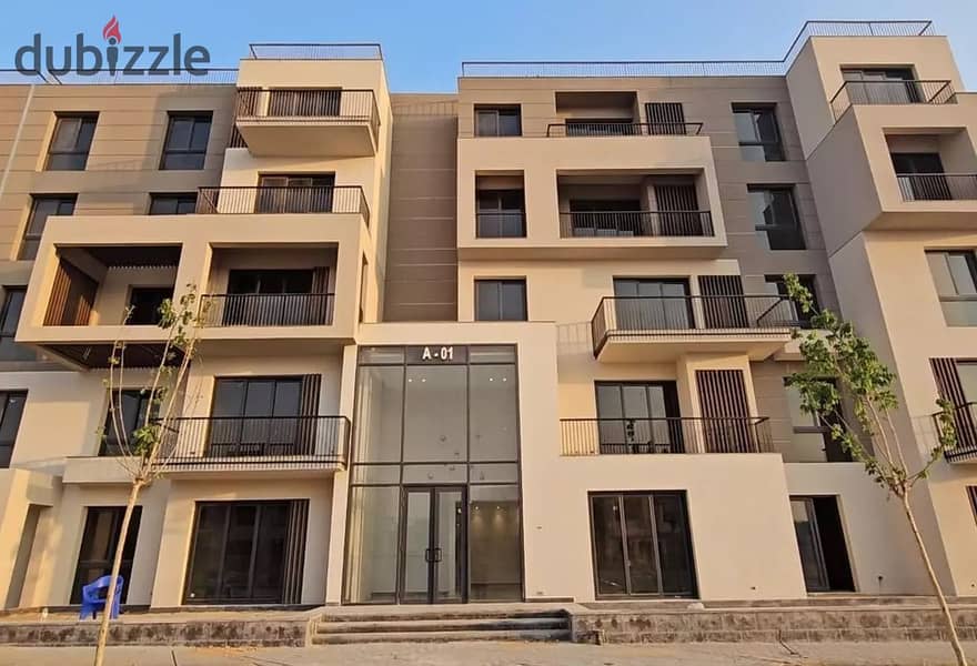 For sale, a finished apartment of 129 square meters, installments over 10 years, Sodic East Shorouk 3