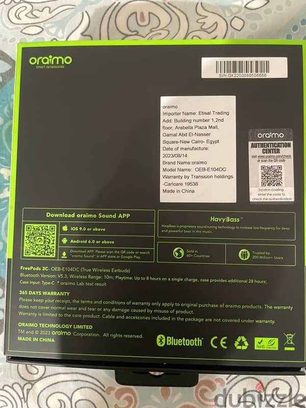 Oraimo Air Pods 2