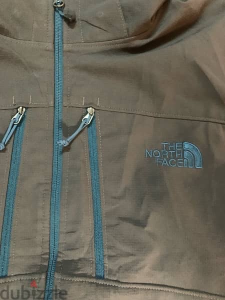 THE NORTH FACE Teal Green & Grey Full Zip Up 1