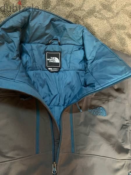 THE NORTH FACE Teal Green & Grey Full Zip Up 4