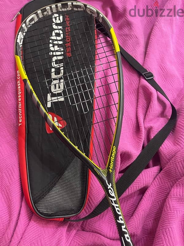 tecnifibre squash racquet ( used like new ) 1