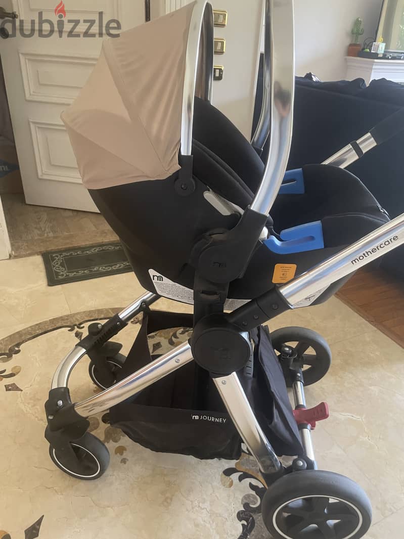 Mothercare stroller with car seat 6