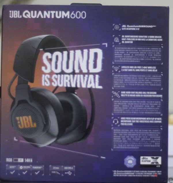 فخر صناعه jbl  كوانتوم 600 بميكروفون 3