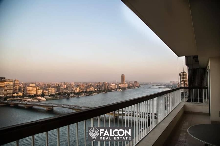 Hotel apartment for sale directly in Ali Nile Tower fully furnished with ACs Prime location in Maadi next to Hilton IN REVE DU NIL TOWER 3