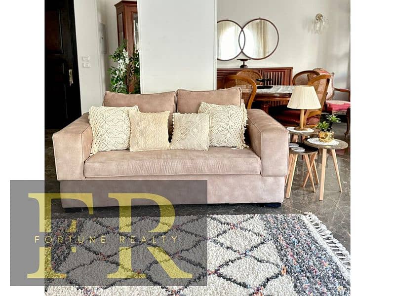 Furnished ground Apartment  145 m with garden for rent in Hyde Park Compound - Fifth Settlement 1