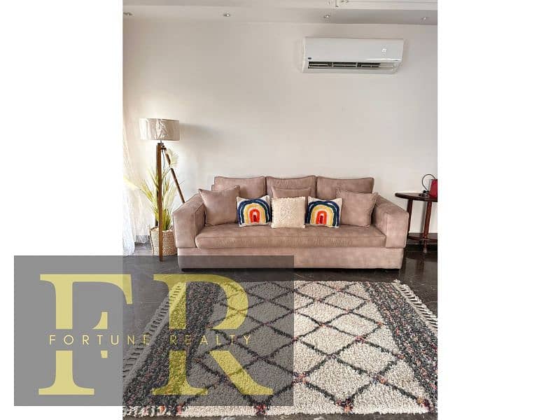 Furnished ground Apartment  145 m with garden for rent in Hyde Park Compound - Fifth Settlement 3