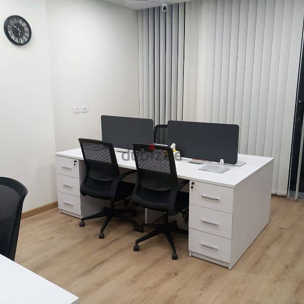 خليه عمل  ورك استيشن خشب mdf اسبانيdesk / station desk/ work station 6