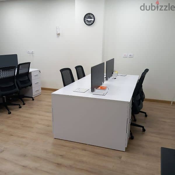 خليه عمل  ورك استيشن خشب mdf اسبانيdesk / station desk/ work station 9