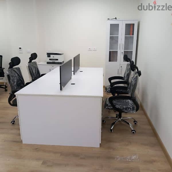 خليه عمل  ورك استيشن خشب mdf اسبانيdesk / station desk/ work station 10