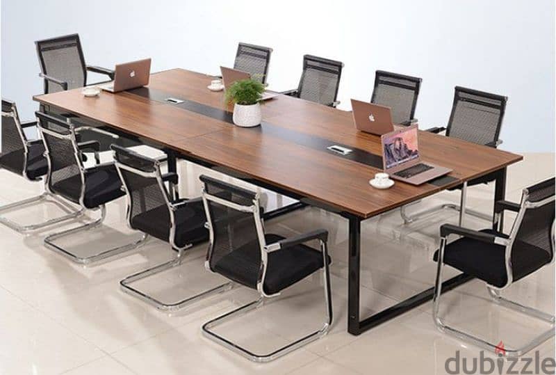 ترابيزة اجتماعات خشب بتصميم عصري انيق ومميز  meeting table 4