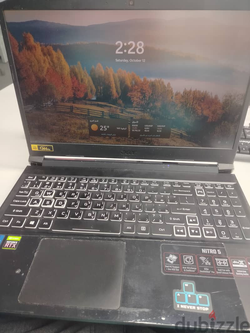 Acer Nitro 5 (an515-57) - Gaming Laptop (i7-11800H) (RTX 3060 6GB) 3