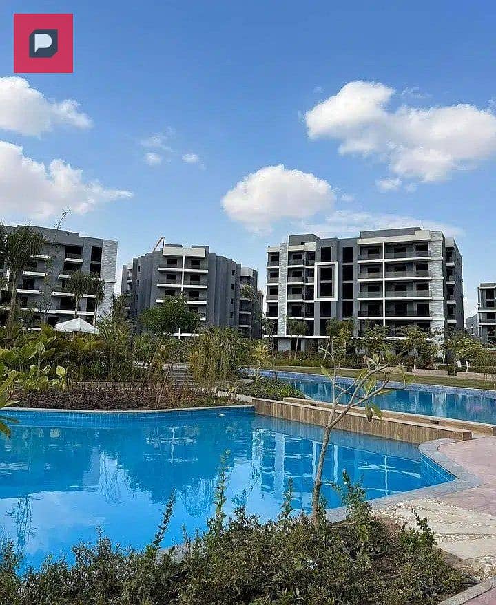 Ready to move apartment with a Prime view for sale in Creek Town Compound in New Cairo near Madinaty, The 5th Settlement, Cairo Airport and Nasr City 7