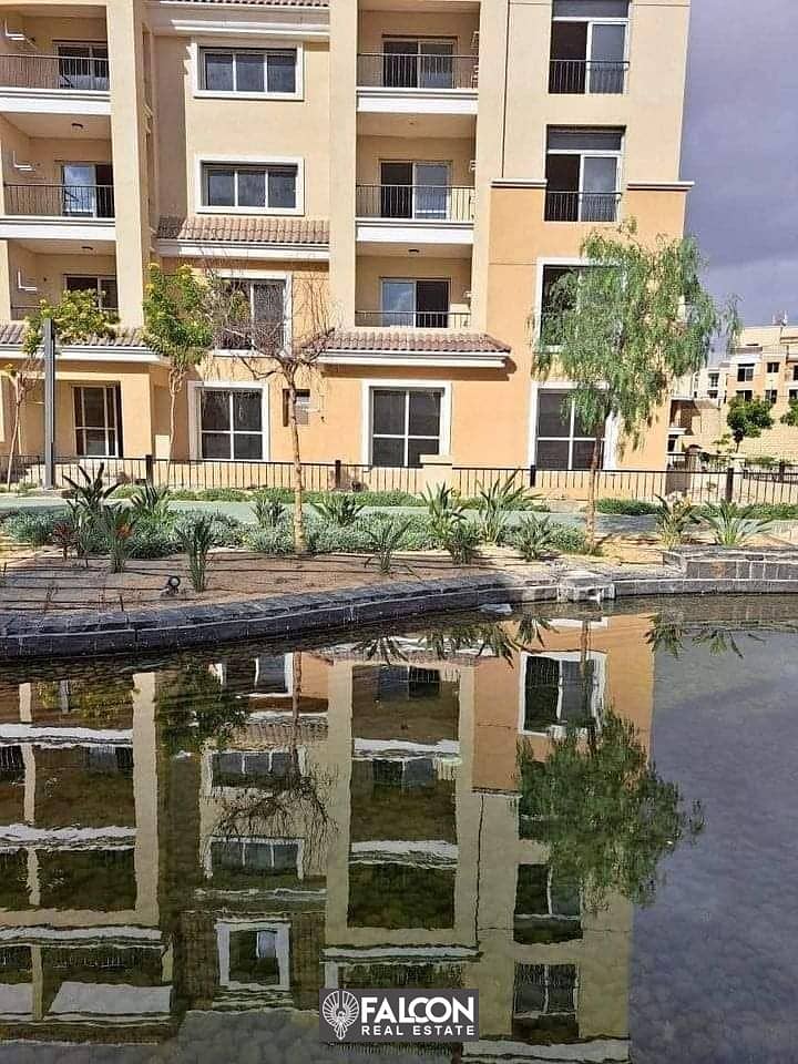 apartment for sale with adistinctive view on open garden at imerginary price inside Sarai compound New Cairo with 42% duscount on cash 7