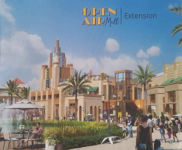 عيادة للبيع فى مدينتى 34م صافي بال Open Air  Mall  فيو على البحيرات 0