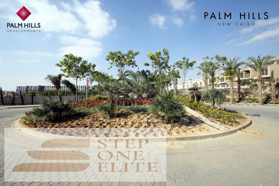 شقة 154م بحري متشطبة في بالم هيلز التجمع الخامس Palm Hills New Cairo 2