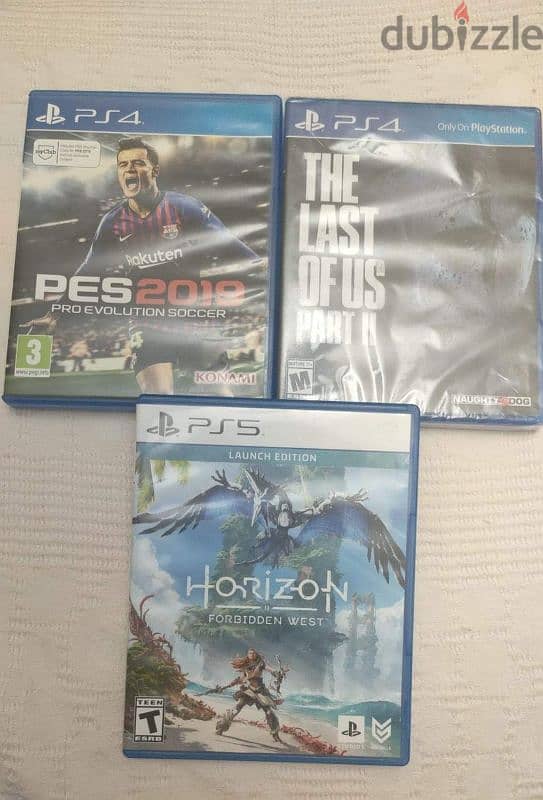 Pes 2019 , Horizon Forbidden West Ps5 , Last of Us Part 2 ps4 sealed 0